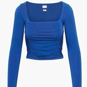 Aritzia Blue Lydia Top